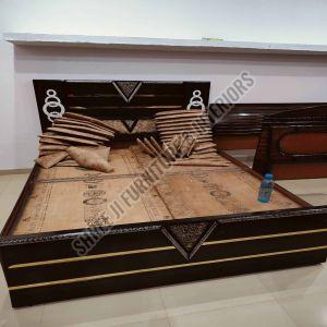 Black Double Box Bed